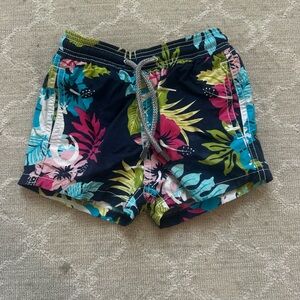 Vilebrequin Boys Multicolor Floral Bathing Suit Swim Trunks
